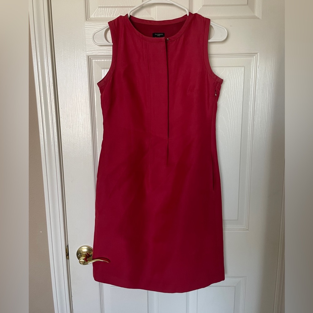 Talbots Cotton and Silk Sheath dress